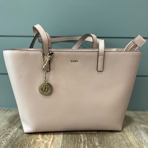 DKNY pink leather purse